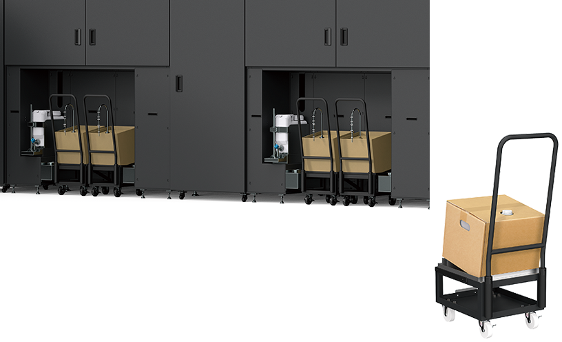 Ink pack cart